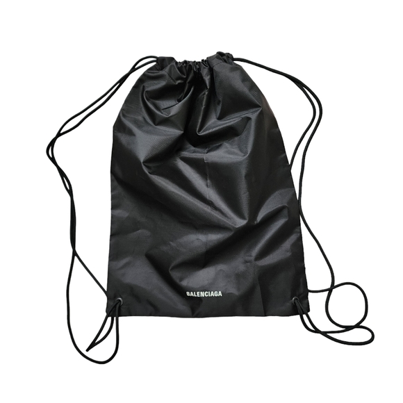 Balenciaga Bags Balenciaga Nylon Drawstring Bag In Black Poshmark